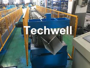 Quality Customized Cold Roll Forming Machine With Manual Decoiler For Making Roof Ridge Cap , Ridge Flashing for sale