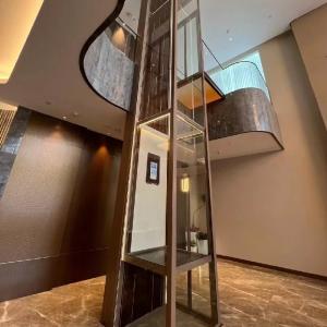 Quality Hydraulic Microprocessor Elevator Lift with 304# SS Cabin for Home Use for sale