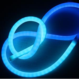 RGB Digital Pixel Chasing LED Neon 18mm 360 round neon strip IP67 DC12V