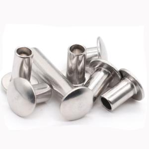 Bright SUS304 / SUS316 Stainless Steel Flat Head Rivet GB871