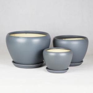 Elegant Round Ceramic Pots For Your Home Or Business Various Sizes Available