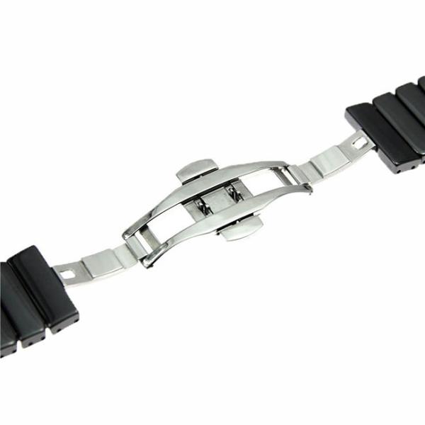 Black 22mm Ceramic Watch Strap 20g Luxury 20mm Ceramic Watch Band