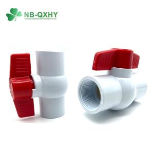 Quality 1/2&quot; 1&quot; Inch Standard Customized Plastic UPVC ANSI OEM Butterfly Ball Valve for Industrial for sale