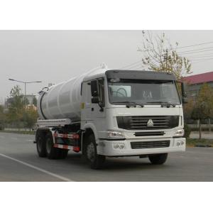 Low Fuel Consumption Sewer Cleaning Equipment Vacuum Pump Truck 6X4 Euro2 336HP