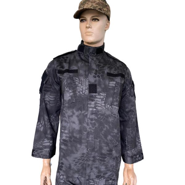 ACU Military Uniform Set Tactical Black Camo Uniform Set Durable Combat Outdoor Apparel