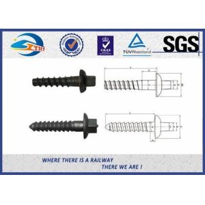 Railroad Sleeper Galvanized Screws with Plain / Zinc / HDG / Wax Surface