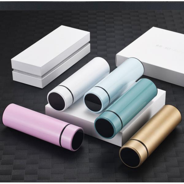 500ML Custom Smart SS304 Stainless Steel double insulated Vacuum thermo Water Bottle With LED Temperature Display