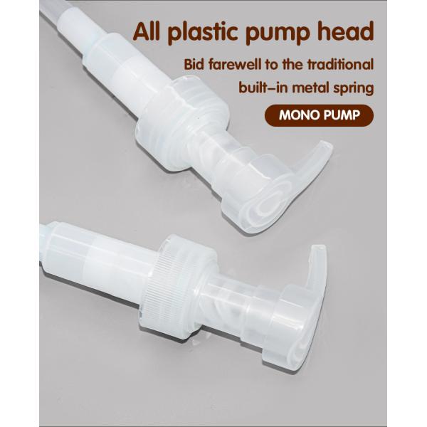 33-410 All Plastic Cosmetic Neck Lotion Pump Bottle 4cc With PET 300ml 500ml