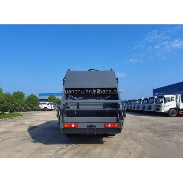 Diesel Garbage Pickup Truck Crushing and Loading Domestic Garbage with Powerful Compressed Truck