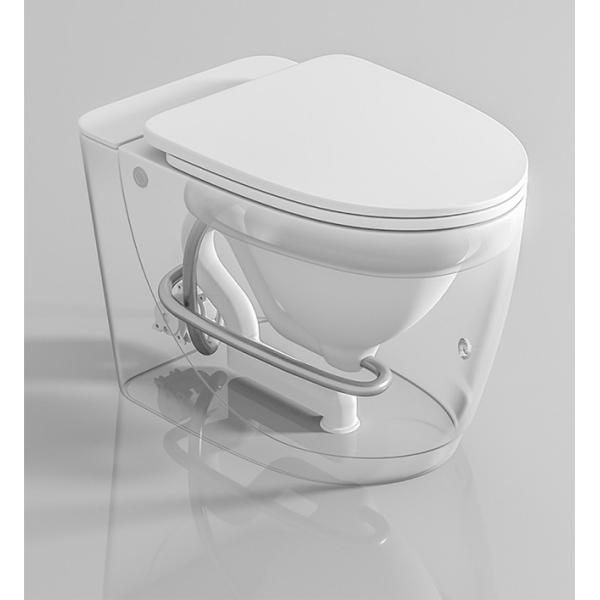 Modern Advanced Foot Sensor Intelligent Water Closet White Ceramic Bathroom