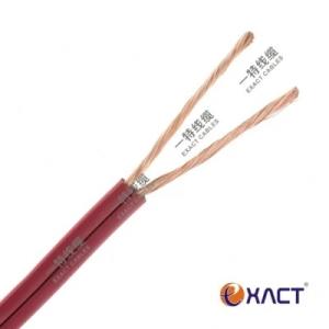 2X2.0 Clear Transparent Red/Black BC TC CCA TCCA PVC Insulation Loudspeaker