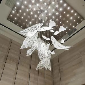 Luxury Contemporary Custom Chandeliers Crystal Palm Leaf Chandelier