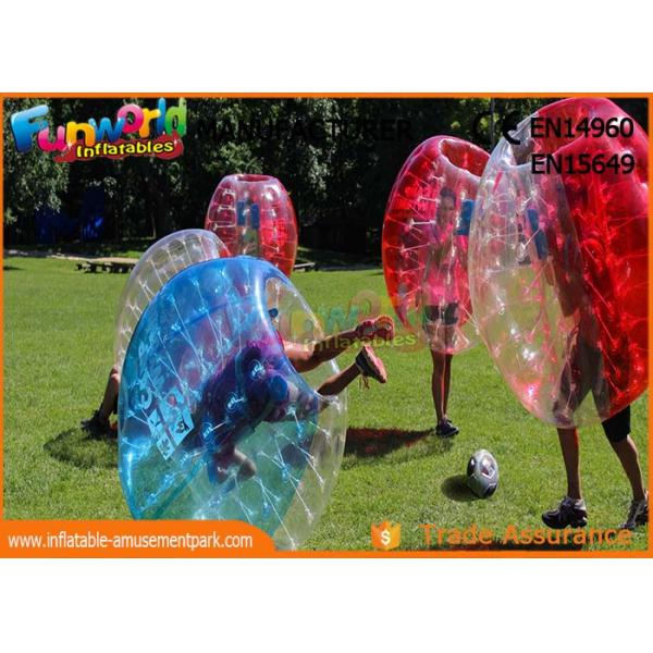 Inflatable 0.8mm TPU Or PVC Zorb Ball / Air Grass Bumper Bubble Soccer Ball