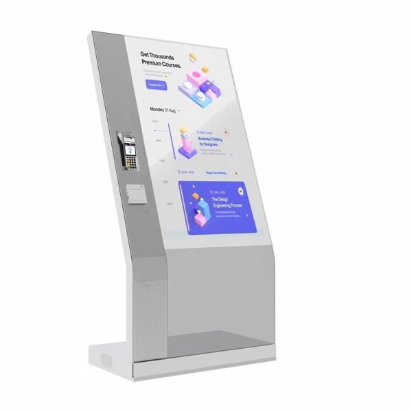 Side view showing display transparency