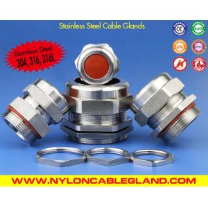 Quality Ozone &amp; Temperature Resistant 304, 316, 316L Stainless Steel M20 Cable Gland IP68 with Silicone Seals for sale