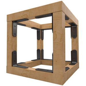 Sturdy Nonstandard Corner Brackets Joint Right Angle Bracket for Secure Wall