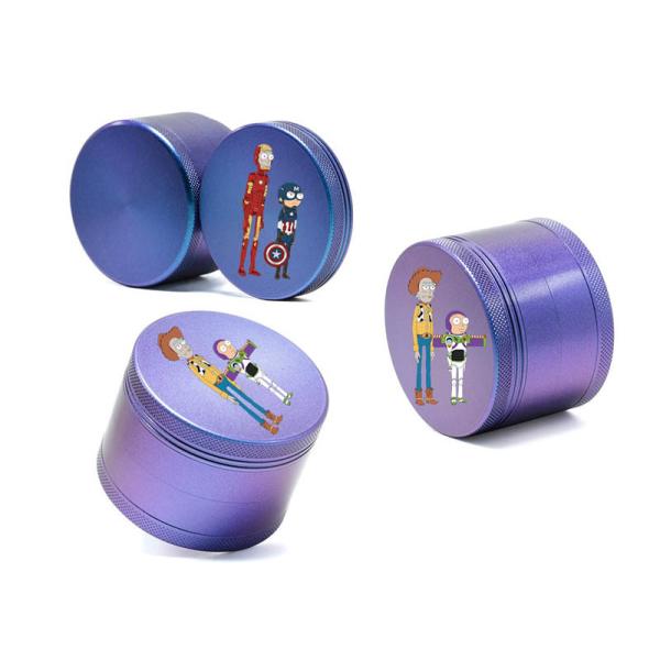 Aluminum Alloy 4 Layer Herb Grinder , 63mm Do Dry Week Marijuana Grass Grinder