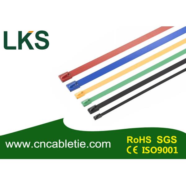 Full plastic coated stainless steel cable tie