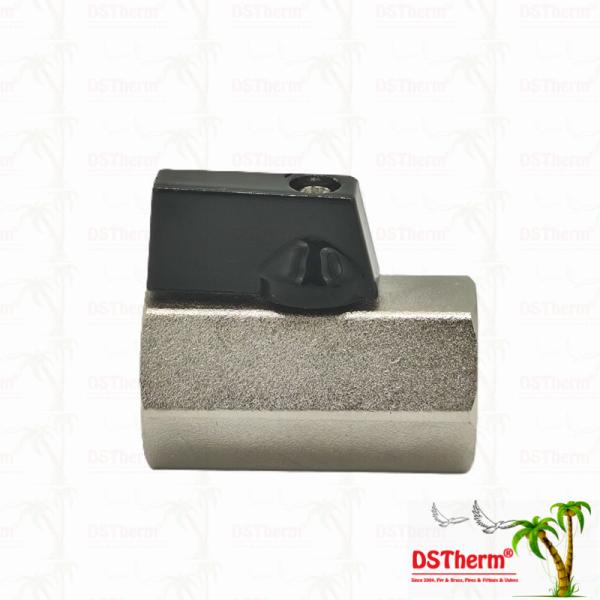 Nickel Plated Mini Ball Valve For Plumbing System 1/2'' Corrosion Resistance