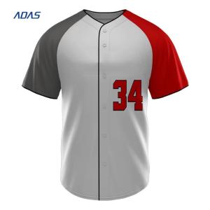 China Applique Design Sublimated Printed Women'S Baseball Jersey Bottom Down on sale
