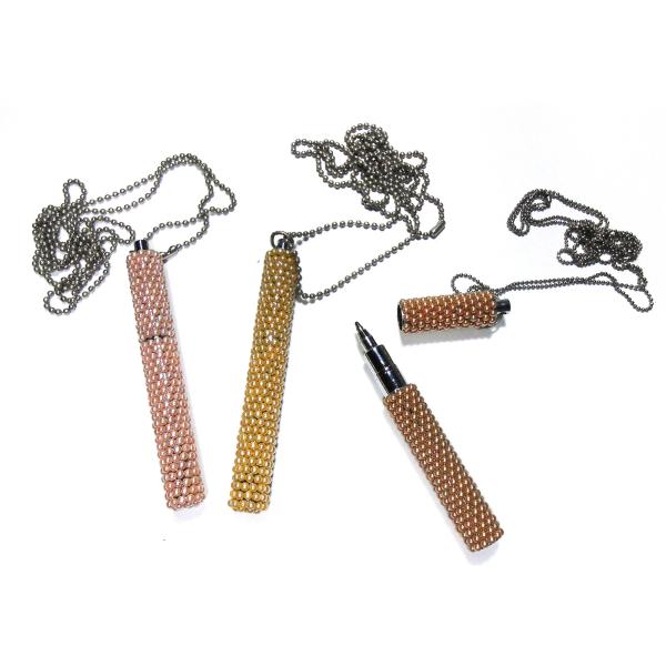 Buy Fully Handmade Rotary Keychain Mini Pen , 80mm Mini Metal Pen at wholesale prices