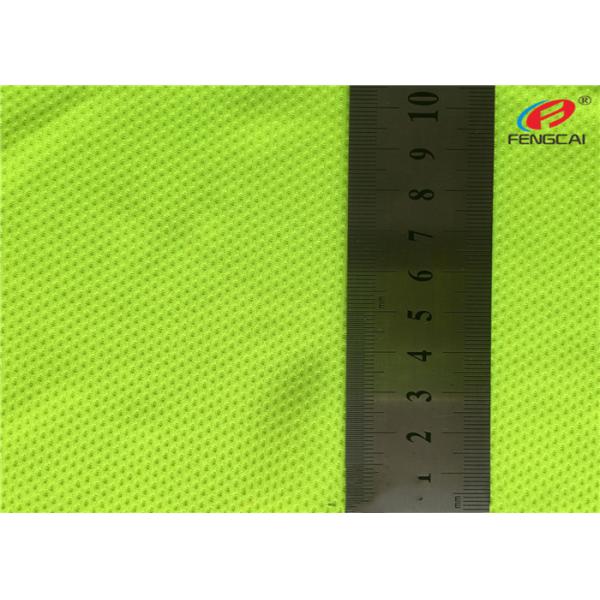 100% Polyester Honeycomb Bird Eye Fluorescent Mesh Sport Coolmax Fabric For Sport Wear