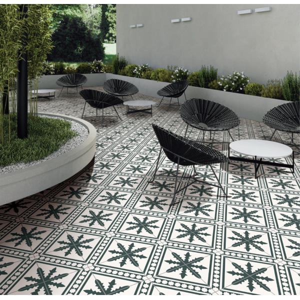 Green Beige 20x20cm Ceramic Rustic Tile Indoor Floor Wall