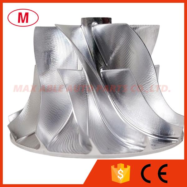 GT15-25 44.5/60.01mm 720915-0004 6+6 blades high performance air curve point milling turbo billet/milling/aluminum 2618 compressor wheel for 725364