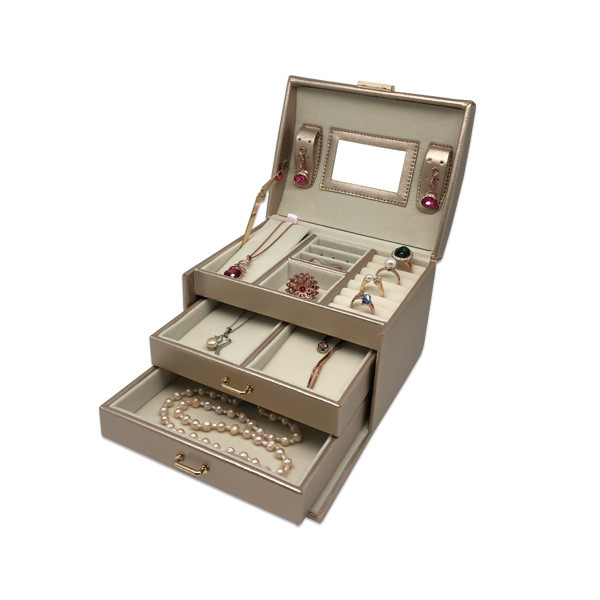 Business Empty Velvet inside PU leather Jewelry Gift Boxes