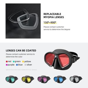 OEM Freediving Easy Breathe Snorkel Mask Scuba 100cc