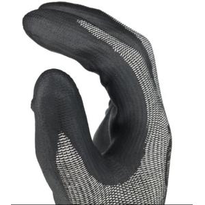 Microfoam Nitrile A5 Cut Resistant Gloves Black Protective Gloves For Cutting