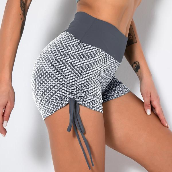 Buy Flower yoga pants, skinny gym shorts, high-waisted classic honeycomb pants women at wholesale prices