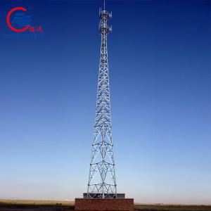 Quality HDG OEM Octagonal Antenna Mast Tower Telecommunication Radio Tower for sale