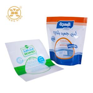 OEM Custom Logo Design Printed Plastic Stand up Pouch with Clear Window Rice