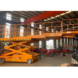 OEM 3.98mx1.83m Platform 680kg Diesel Scissor Lift For Uneven Ground