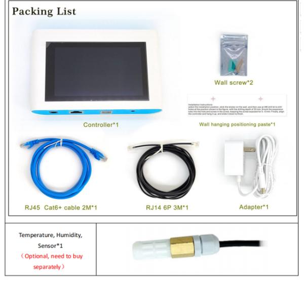 Agricultural Planting Intelligent Controller RJ14 RJ45 Smart Master Controller With Touch Screen