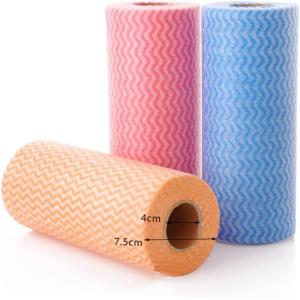 Home Non Woven Cloths Roll Resuable Woodpulp Polyester Material