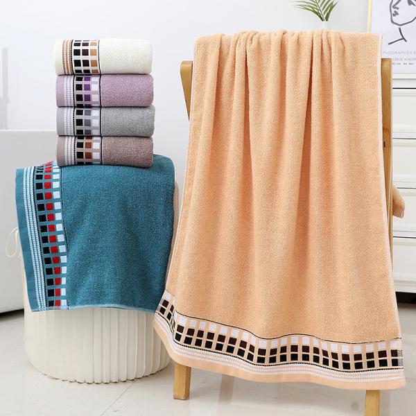 Large All Cotton Towel Quick Drying Eco-friendly and High Water Absorption for Adults
