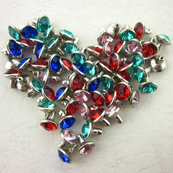 5mm 6mm 7mm 8mm 9mm 10mm 12mm wholesale rhinestone rivet studs