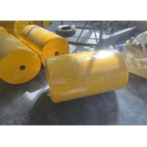 300x500mm Yellow Un-Sinkable Foam Filled Fender With Chain Net