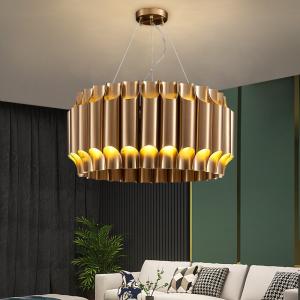Led Chandelier For Living Dining Room Luxury Gold Stainless Steel Lamp Modern