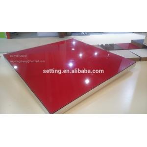 E1 grade UV MDF board for kitchen and Wardrop