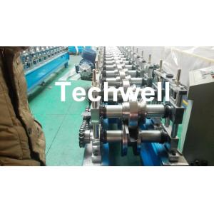 Hat Channel Cold Roll Forming Machine With Hydraulic Cutting Type & PLC