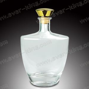 Luxury Embossing 750 ML Cognac Glass Bottle