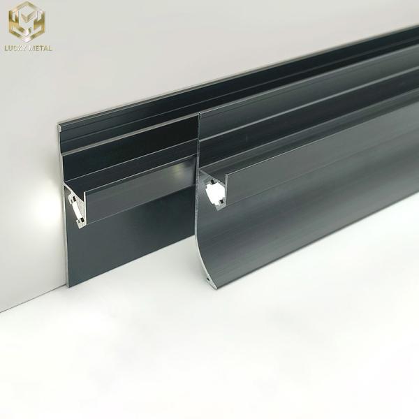 Buy Customized LED Aluminium Skirting Profile Board 60mm at wholesale prices