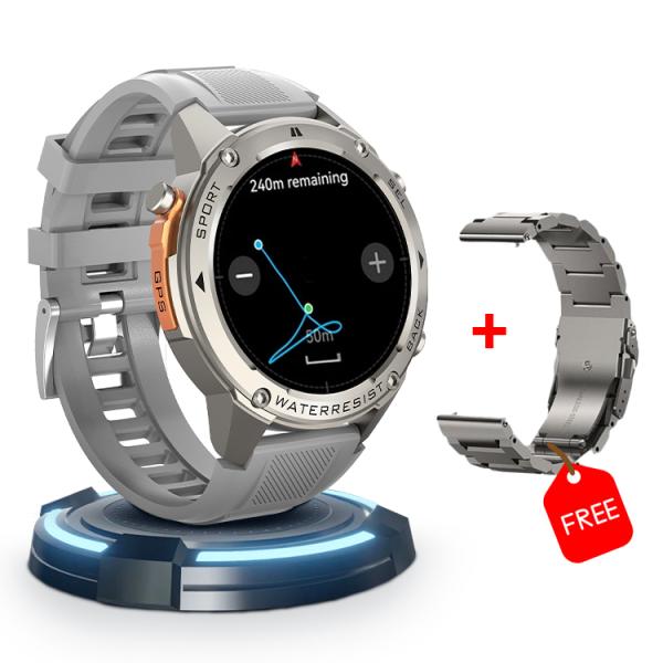 Buy DM56 GPS Smart Watch with 1.43inch AMOLED Screen & BT Call for Men at wholesale prices