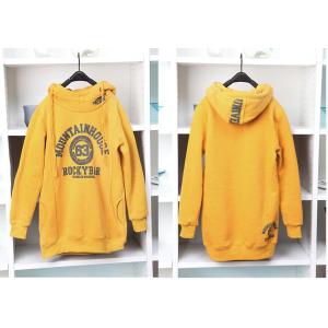 Girls / Ladies Hooded Sweatshirts , Black / Yellow / White Cotton