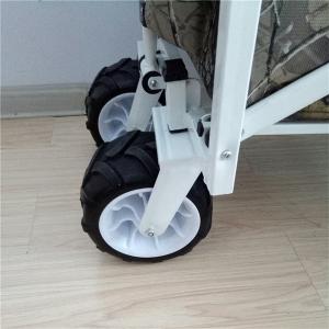 7 Inch Folding Wagon All Terrain Wheels beach Collapsible Wagon Big Wheels