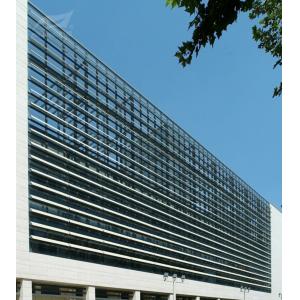 China Public Architectural Sunshade Louvers Architectural Sun Control System 600 Aeroscreen on sale