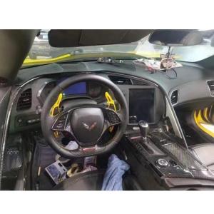 Dual System Tesla Chevrolet Corvette C7 Radio With 10.4Inch Vertical Screen GPS